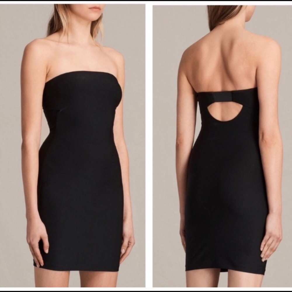 All saints black Tube dress